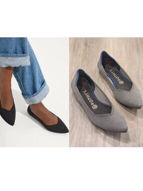 Rothy's | The Point Flats In Grey Birdseye